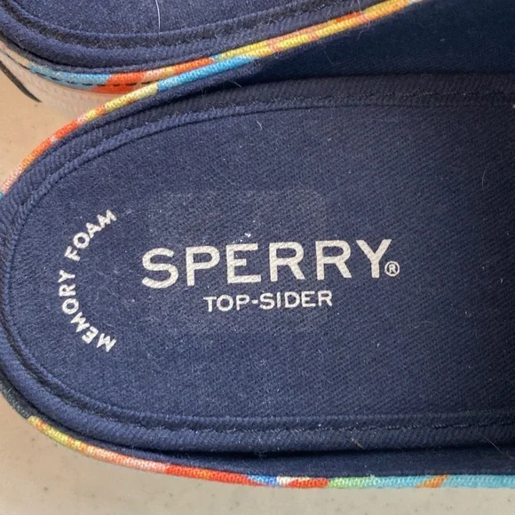 NWOT Sperry Tropical Print Canvas Sneakers - Picture 2 of 6